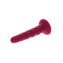 Dildo anale vaginale in silcione piccolo fallo Ribbed Dong 6 Inch