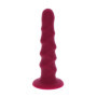 Dildo anale vaginale in silcione piccolo fallo Ribbed Dong 6 Inch