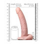 Fallo realistico vaginale cavo dildo anale indossabile Hollow Strap-on with Balls - 9'' / 23 cm - Flesh