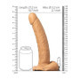 Fallo vaginale cavo indossabile dildo realistico anale Hollow Strap-on with Balls - 9'' / 23 cm - Tan