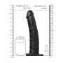 Vibratore vaginale cavo indossabile dildo vibrante anale realistico Vibrating Hollow Strap-on No Balls - 10'' / 24,5 cm - Black