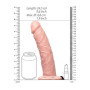 Vibratore realistico vaginale cavo dildo vibrante anale indossabile Vibrating Hollow Strap-on No Balls - 8'' / 20,5 cm - Flesh