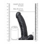 Dildo realistico cavo fallo vaginale anale indossabile Hollow Strap-on with Balls - 7'' / 18 cm - Black