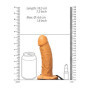 Dildo vaginale realistico fallo anale cavo indossabile Hollow Strap-on without Balls - 6'' / 15,5 cm - Tan