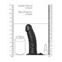 Dildo realistico anale cavo fallo vaginale indossabile Hollow Strap-on without Balls - 6'' / 15,5 cm - Black