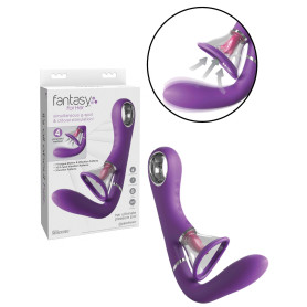 Vibratore vaginale per punto g in silcone con pompa lingua Her Ultimate Pleasure Pro