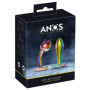 Kit Dilatatore anale con pietra Metal Butt Plug Set in Rainbow Colours