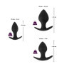 Plug anale in silicone kit mini maxi dilatatore indossabile 3-piece Anal Trainer Set