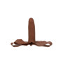 Dildo realistico indossabile per viso vaginale anale The Accommodator Dong brown