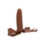 Dildo realistico indossabile per viso vaginale anale The Accommodator Dong brown