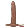 fallo indossabile realistico vaginale anale Accommodator dual Penetrator brown