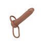 fallo indossabile realistico vaginale anale Accommodator dual Penetrator brown