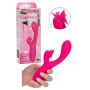 Vibratore rabbit in silicone vaginale clitoride Butterfly Kiss Flutter fucsia