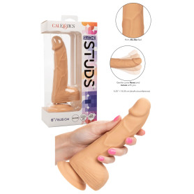 Fallo vaginale anale grande realistico con ventosa Silicone Studs 6 Inch