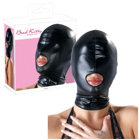 Maschera integrale bondage sexy bocca aperta Head Mask