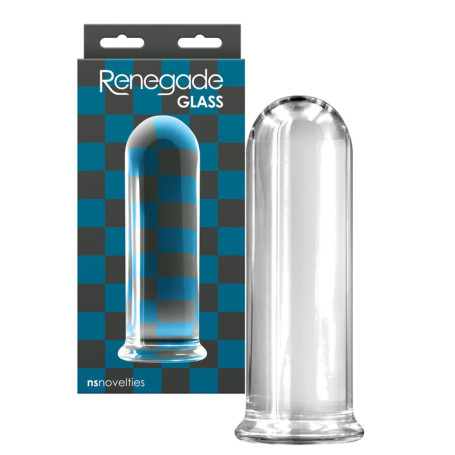 Dildo liscio anale in vetro dilatatore Rook Glass Buttplug