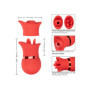 Stimolatore vaginale vibrante succhia clitoride con lingua French Kiss Suck & Play Set