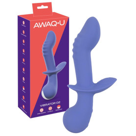 Vibratore per punto G doppio vaginale clitoride in silicone AWAQ.U Vibrator 2