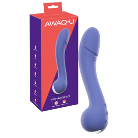 Vibratore in silicone realistico vaginale anale AWAQ.U Vibrator 3