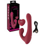 Vibratore rotante in silicone realistico vaginale clitoride RC Rotating Rabbit Vibrator