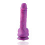 Dildo in silicone realistico fallo anale vaginale Hismith KlicLok Dildo 19 cm glitter