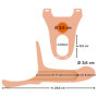 Prolunga per pene fallo indossabile vaginale anale Silicone Strap-on