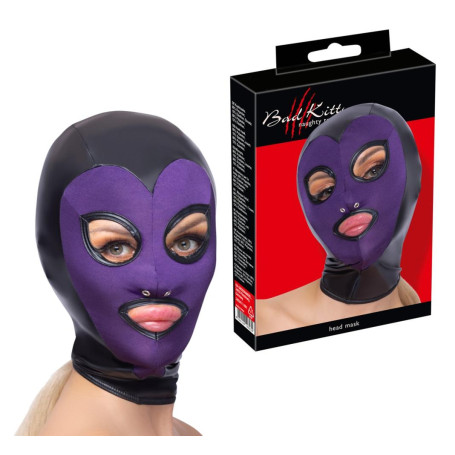 Maschera elastica viso fetish taglia unica Bad Kitty