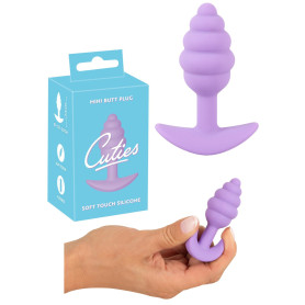 Plug anale in silicone piccolo dilatatore Mini Butt cuties viola