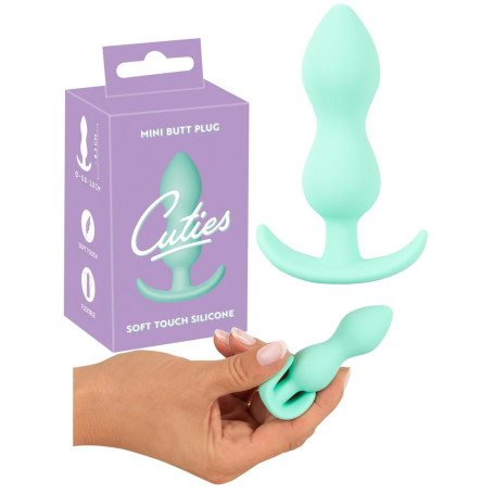 Plug Butt anale in silicone dilatatore a sfere cuties verde