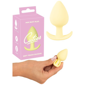 Plug anale Mini dilatatore in silicone Butt cuties giallo