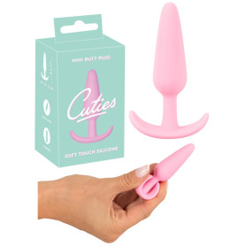 Plug anale dilatatore Mini Butt in silicone cuties rosa