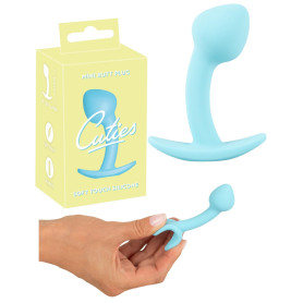 Plug anale in silicone Mini Butt dilatatore cuties turchese