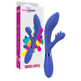 Vibratore rabbit vaginale stimola clitoride Sunset Party Vibrator