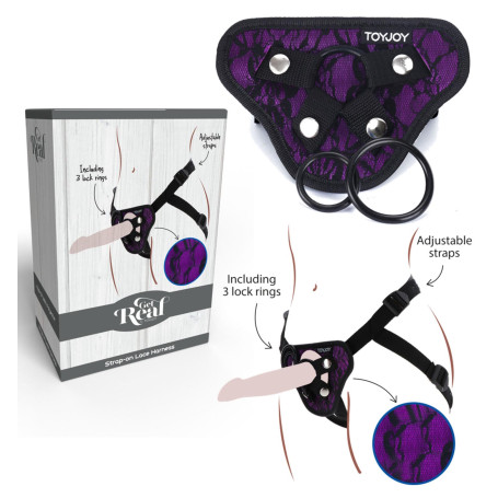 Cintura per dildo vibratore fallo indossabile imbracatura Strap-On Lace Harness