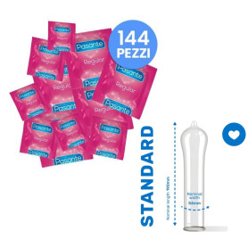 Preservativi in lattice Pasante profilattici lubrificati Regular 144 pz