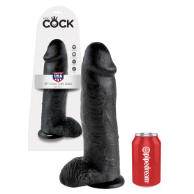 Dildo vaginale anale realistico fallo con ventosa maxi Cock 12 Inch With Balls