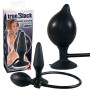 Plug anale gonfiabile con ventosa dilatatore inflatable butt True Black