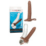 fallo indossabile realistico vaginale anale Accommodator dual Penetrator brown