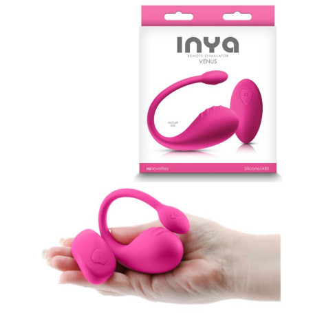 Ovetto vaginale vibrante in silicone per massaggio pavimento pelvico INYA Venus pink