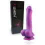 Dildo in silicone realistico fallo anale vaginale Hismith KlicLok Dildo 19 cm glitter