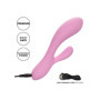 Vibratore rabbit doppio stimolatore vaginale clitoride in silicone Contour Zoie