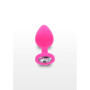 Plug anale con pietra dilatatore in silicone Diamond Booty Jewel Medium pink