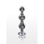 Plug anale a sfere in metallo dilatatore butt con pietra Diamond Star Beads Large