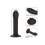 Dildo anale con ventosa fallo in silicone realistico Curved Anal Stud