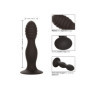 Dildo anale in silicone fallo con ventosa Ribbed Anal Stud