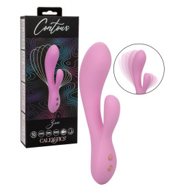 Vibratore rabbit doppio stimolatore vaginale clitoride in silicone Contour Zoie