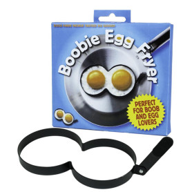 Accessorio per uova a forma di tette sexy scherzo divertente Boobie Egg Fryer
