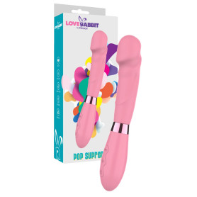 Vibratore vaginale anale in silcione realistico Pop Supreme Vibrator