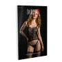 Tutina a rete donna sexy guepiere fishnet bodystocking cavallo aperto lingerie