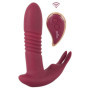 Vibratore rabbit doppio indossabile vaginale clitoride in silicone RC Hands-free 3 Function Vibrator